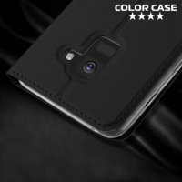 Чехол флип книжка для Samsung Galaxy A8 2018 - Черный