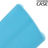 Чехол кейс под кожу для LG V10 - Голубой