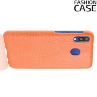 Чехол кейс под кожу для Samsung Galaxy A20e - Оранжевый