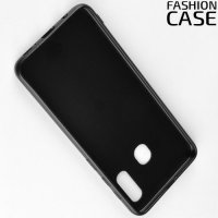 Чехол силиконовый кейс под кожу для Samsung Galaxy A40 - Черный