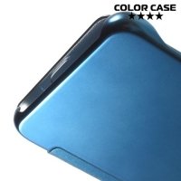 Чехол книжка ColorCase с функцией Clear View Cover для Samsung Galaxy S6 Edge Plus - Синий
