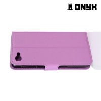 Чехол книжка для Alcatel A5 5085Q LED - Фиолетовый