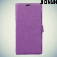 Чехол книжка для Alcatel Idol 4 - Фиолетовый