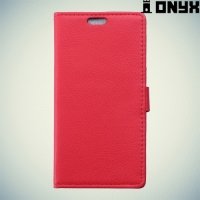 Чехол книжка для Alcatel One Touch Pixi 4 (4) 4034D - Красный