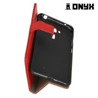 Чехол книжка для Asus ZenFone 3 Laser ZC551KL  - Красный
