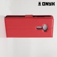 Чехол книжка для Asus Zenfone 3 ZE552KL - Красный