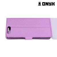 Чехол книжка для ASUS ZenFone 4 Max ZC554KL - Фиолетовый
