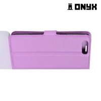 Чехол книжка для Asus Zenfone 4 ZE554KL - Фиолетовый