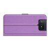 Чехол книжка для Asus Zenfone 8 Flip отделения для карт и подставка Фиолетовый