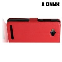 Чехол книжка для ASUS ZenFone Max ZC550KL - Красный