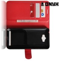 Чехол книжка для ASUS ZenFone Max ZC550KL - Красный