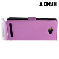 Чехол книжка для ASUS ZenFone Max ZC550KL - Фиолетовый