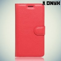 Чехол книжка для HTC 10 / 10 Lifestyle - Красный