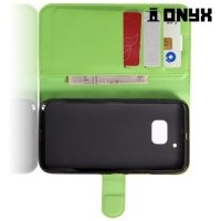 Чехол книжка для HTC 10 / 10 Lifestyle - Зеленый