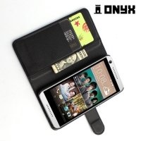 Чехол книжка для HTC Desire 650 - Черный
