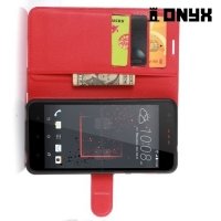 Чехол книжка для HTC Desire 825 - Красный