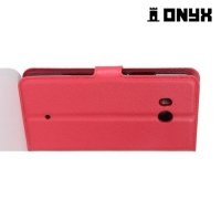 Чехол книжка для HTC U11 - Красный