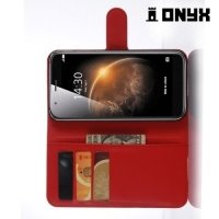 Чехол книжка для Huawei G8 - Красный