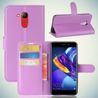 Чехол книжка для Huawei Honor 6C Pro - Фиолетовый