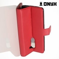 Чехол книжка для Huawei Honor 6x - Красный