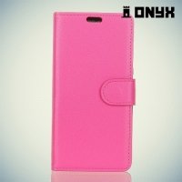 Чехол книжка для Huawei Honor 7X - Розовый