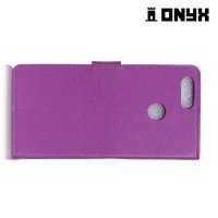 Чехол книжка для Huawei Honor 7X - Фиолетовый