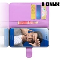 Чехол книжка для Huawei Honor 9 - Фиолетовый