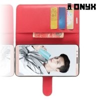Чехол книжка для Huawei Nova 2s - Красный