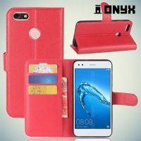 Чехол книжка для Huawei Nova lite 2017 - Красный