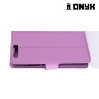 Чехол книжка для Huawei P10 - Фиолетовый