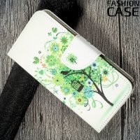 Чехол книжка для Huawei P10 Lite - Дерево счастья