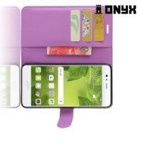 Чехол книжка для Huawei P10 Plus - Фиолетовый