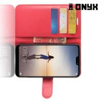 Чехол книжка для Huawei P20 Lite - Красный