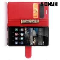 Чехол книжка для Huawei P9 - Красный