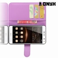 Чехол книжка для Huawei Y5 2017 / Y6 2017 - Фиолетовый