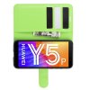 Чехол книжка для Huawei Y5p / Honor 9S отделения для карт и подставка Зеленый