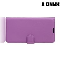 Чехол книжка для Huawei Y6 2017 - Фиолетовый