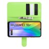 Чехол книжка для Huawei Y6p отделения для карт и подставка Зеленый