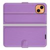 Чехол книжка для iPhone 13 mini отделения для карт и подставка Фиолетовый
