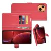 Чехол книжка для iPhone 13 mini отделения для карт и подставка Красный