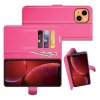 Чехол книжка для iPhone 13 отделения для карт и подставка Розовый
