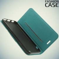 Чехол книжка для iPhone 6S / 6 с скрытой магнитной застежкой - Голубой