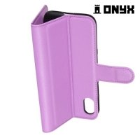 Чехол книжка для iPhone 8 - Фиолетовый