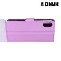 Чехол книжка для iPhone 8 - Фиолетовый
