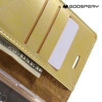 Чехол книжка для LG G5 H845 MERCURY GOOSPERY Blue Moon - Золотой