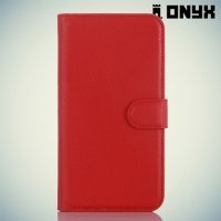 Чехол книжка для LG K10 K410 - Красный
