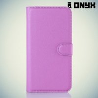 Чехол книжка для LG K10 K410 - Фиолетовый