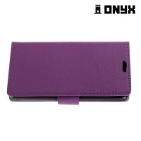 Чехол книжка для LG K4 (2017) X230 - Фиолетовый