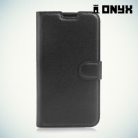 Чехол книжка для LG K8 - Черный