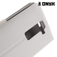 Чехол книжка для LG K8 K350E - Белый